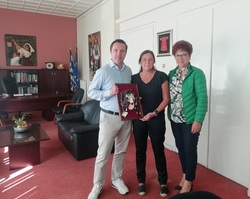 Συνάντηση Δημάρχου Νάουσας, Νικόλα Καρανικόλα με την κ Αφροδίτη Λαναρά