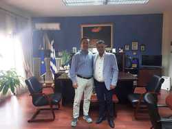 Συνάντηση Δημάρχου Νάουσας Ν. Καρανικόλα με Αντιπεριφερειάρχη Π.Ε. Ημαθίας Κώστα Καλαϊτζίδη