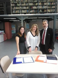 Φωτογραφία Επίσκεψη στον Δήμαρχο και την Δημοτική Βιβλιοθήκη Νάουσας, εκπροσώπου της Εθνικής Βιβλιοθήκης Ελλάδας
